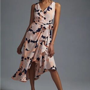 Anthro - HUTCH ASYMMETRICAL WRAP DRESS